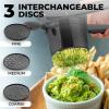 imageZulay Kitchen Premium Large 15oz Potato Ricer Heavy Duty Professional Stainless Steel Potato Masher and Ricer Kitchen Tool Press and Mash Kitchen Gadget  Metallic BlackMetallic Black