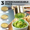 imageZulay Kitchen Premium Large 15oz Potato Ricer Heavy Duty Professional Stainless Steel Potato Masher and Ricer Kitchen Tool Press and Mash Kitchen Gadget  Metallic BlackGold  Black