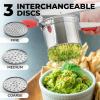 imageZulay Kitchen Premium Large 15oz Potato Ricer Heavy Duty Professional Stainless Steel Potato Masher and Ricer Kitchen Tool Press and Mash Kitchen Gadget  Metallic BlackRed  Silver