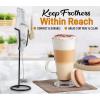 imageZulay Kitchen Ultra Frother Stand for Milk Frothers  Heavy Duty Premium Milk Frother Holder for Multiple Types of Handheld Frothers BlackBlack Ultra