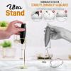 imageZulay Kitchen Ultra Frother Stand for Milk Frothers  Heavy Duty Premium Milk Frother Holder for Multiple Types of Handheld Frothers BlackGold Original