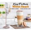 imageZulay Kitchen Ultra Frother Stand for Milk Frothers  Heavy Duty Premium Milk Frother Holder for Multiple Types of Handheld Frothers BlackRose Gold Ultra
