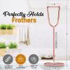 imageZulay Kitchen Ultra Frother Stand for Milk Frothers  Heavy Duty Premium Milk Frother Holder for Multiple Types of Handheld Frothers BlackRose Gold Ultra
