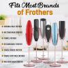 imageZulay Kitchen Ultra Frother Stand for Milk Frothers  Heavy Duty Premium Milk Frother Holder for Multiple Types of Handheld Frothers BlackRose Gold Ultra