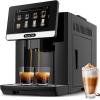 imageZulay Magia Fully Automatic Espresso Machine With Grinder  19 Customizable Coffee Options  AutoCleaning For Easy Maintenance  MilkFoam System For Latte Cappuccino Macchiato  OG BlackMidnight Silver