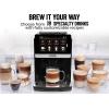 imageZulay Magia Fully Automatic Espresso Machine With Grinder  19 Customizable Coffee Options  AutoCleaning For Easy Maintenance  MilkFoam System For Latte Cappuccino Macchiato  OG BlackMidnight Silver