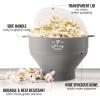 imageZulay Microwave Popcorn Popper  BPAFree Silicone Popcorn Popper Microwave Popcorn Bowl  Collapsible Microwave Popcorn Maker  Family Movie Night Supplies  BlackAsh Gray