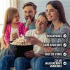imageZulay Microwave Popcorn Popper  BPAFree Silicone Popcorn Popper Microwave Popcorn Bowl  Collapsible Microwave Popcorn Maker  Family Movie Night Supplies  BlackBlack