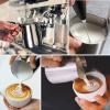 imageZulay Milk Frother Cup 350ml600ml950ml 12oz20oz32oz  Stainless Steel Frothing Pitcher with Latte Art Pen  LaserWelded Handle ampamp Precise Measurement Markings  12ozSilver