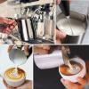 imageZulay Milk Frother Cup 350ml600ml950ml 12oz20oz32oz  Stainless Steel Frothing Pitcher with Latte Art Pen  LaserWelded Handle ampamp Precise Measurement Markings  12ozSilver