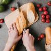imageZulay Serrated Bread Knife  Stainless Steel Bread Knife for Homemade Bread Cake Bagel  One Piece Bread Cutter ampamp Slicer with Tip Safety Guard  Sharp 8Inch Blade ampamp 5Inch Handle BlackSilver