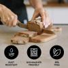 imageZulay Serrated Bread Knife  Stainless Steel Bread Knife for Homemade Bread Cake Bagel  One Piece Bread Cutter ampamp Slicer with Tip Safety Guard  Sharp 8Inch Blade ampamp 5Inch Handle BlackSilver