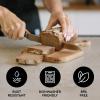 imageZulay Serrated Bread Knife  Stainless Steel Bread Knife for Homemade Bread Cake Bagel  One Piece Bread Cutter ampamp Slicer with Tip Safety Guard  Sharp 8Inch Blade ampamp 5Inch Handle BlackBlack