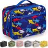 imageZulay Insulated Lunch Bag  Thermal Kids Lunch Bag With Spacious Compartment ampamp BuiltIn Handle  Portable Back To School Lunch Bag For Kids Boys ampamp Girls To Keep Food Fresh LadybugsSharks