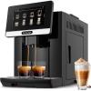 imageZulay Magia Fully Automatic Espresso Machine With Grinder  19 Customizable Coffee Options  AutoCleaning For Easy Maintenance  MilkFoam System For Latte Cappuccino Macchiato  OG BlackMidnight Silver
