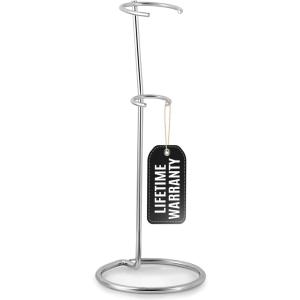 imageZulay Kitchen Ultra Frother Stand for Milk Frothers  Heavy Duty Premium Milk Frother Holder for Multiple Types of Handheld Frothers BlackSilver Original