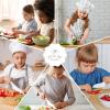 imageZulay 3Piece Kids Knife Set for Real Cooking ampamp Baking  Toddler Knives for Cutting Fruits Veggies ampamp Cake  Childrens Montessori Knife with Serrated Edges  Safe ampamp Fun Lettuce Knife GreenPeach
