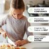 imageZulay 3Piece Kids Knife Set for Real Cooking ampamp Baking  Toddler Knives for Cutting Fruits Veggies ampamp Cake  Childrens Montessori Knife with Serrated Edges  Safe ampamp Fun Lettuce Knife GreenGreen  White