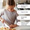 imageZulay 3Piece Kids Knife Set for Real Cooking ampamp Baking  Toddler Knives for Cutting Fruits Veggies ampamp Cake  Childrens Montessori Knife with Serrated Edges  Safe ampamp Fun Lettuce Knife GreenPink