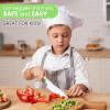 imageZulay 3Piece Kids Knife Set for Real Cooking ampamp Baking  Toddler Knives for Cutting Fruits Veggies ampamp Cake  Childrens Montessori Knife with Serrated Edges  Safe ampamp Fun Lettuce Knife GreenGreen  White