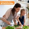 imageZulay 3Piece Kids Knife Set for Real Cooking ampamp Baking  Toddler Knives for Cutting Fruits Veggies ampamp Cake  Childrens Montessori Knife with Serrated Edges  Safe ampamp Fun Lettuce Knife GreenApricot Orange