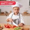 imageZulay 3Piece Kids Knife Set for Real Cooking ampamp Baking  Toddler Knives for Cutting Fruits Veggies ampamp Cake  Childrens Montessori Knife with Serrated Edges  Safe ampamp Fun Lettuce Knife GreenRed