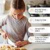 imageZulay 3Piece Kids Knife Set for Real Cooking ampamp Baking  Toddler Knives for Cutting Fruits Veggies ampamp Cake  Childrens Montessori Knife with Serrated Edges  Safe ampamp Fun Lettuce Knife GreenApricot Orange