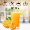 imageZulay Kitchen Acrylic Glasses Drinkware  8 Piece Unbreakable Plastic Tumblers  BPAFree Reusable Plastic Drinking Glasses for Home ampamp Outdoors  Stackable LeadFree ampamp Dishwasher Safe  12ampamp16ozClear