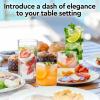 imageZulay Kitchen Acrylic Glasses Drinkware  8 Piece Unbreakable Plastic Tumblers  BPAFree Reusable Plastic Drinking Glasses for Home ampamp Outdoors  Stackable LeadFree ampamp Dishwasher Safe  12ampamp16ozClear