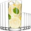 imageZulay Kitchen Acrylic Glasses Drinkware  8 Piece Unbreakable Plastic Tumblers  BPAFree Reusable Plastic Drinking Glasses for Home ampamp Outdoors  Stackable LeadFree ampamp Dishwasher Safe  12ampamp16ozClear