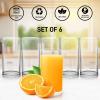 imageZulay Kitchen Acrylic Glasses Drinkware  8 Piece Unbreakable Plastic Tumblers  BPAFree Reusable Plastic Drinking Glasses for Home ampamp Outdoors  Stackable LeadFree ampamp Dishwasher Safe  12ampamp16ozClear