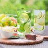 imageZulay Kitchen Acrylic Glasses Drinkware  8 Piece Unbreakable Plastic Tumblers  BPAFree Reusable Plastic Drinking Glasses for Home ampamp Outdoors  Stackable LeadFree ampamp Dishwasher Safe  12ampamp16ozClear