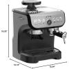 imageZulay Kitchen Magia Manual Espresso Machine with Grinder and Milk Frother  15 Bar Pressure Pump Cappuccino Machine  Latte Machine  ampamp Extra Large 2L Removable Water Tank