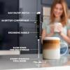 imageZulay Kitchen Powerful Milk Frother Handheld Foam Maker for Lattes and 12oz Stainless Steel Milk Frothing Pitcher