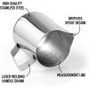 imageZulay Kitchen Powerful Milk Frother Handheld Foam Maker for Lattes and 12oz Stainless Steel Milk Frothing Pitcher