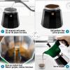 imageZulay Kitchen Stovetop Espresso Maker  Moka Pot 6 Espresso Cups  Percolator Coffee Maker for Classic Cuban ampamp Italian Style Espresso  Portable Coffee Maker for Camping ampamp Travel  GreenBlack