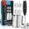 imageZulay Milk Frother Complete Set Coffee Gift ampamp Magia Super Automatic Coffee Espresso Machine  Frother Handheld Foam Maker for Lattes  Espresso Coffee Maker With Easy To Use 7 Touch Screen
