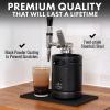 imageZulay Nitro Cold Brew Coffee Maker  Gift for Coffee Lovers  Large 64 oz Home Keg  Nitro Cold Brew Keg with Creamer Faucet  Nitro Cold Brew Coffee Maker for Home  Collapsible Funnel ampamp Drip Mat