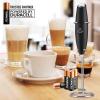 imageZulay Powerful Milk Frother 4 Duracell Batteries Included  Handheld Milk Frother Wand Drink Mixer for Coffee  Powerful Milk Foamer for Cappuccino Frappe Matcha ampamp Coffee Creamer  Black