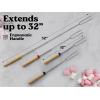 imageZulay Sturdy Marshmallow Sticks for Fire Pit Extra Long  Great Smores Sticks Smores Kit for Fire Pit  Marshmallow Roasting Skewers  Hot Dog Fork Bonfire Glamping Camping Accessory 32quot Value 10 Pack12 Pack