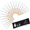 imageZulay Sturdy Marshmallow Sticks for Fire Pit Extra Long  Great Smores Sticks Smores Kit for Fire Pit  Marshmallow Roasting Skewers  Hot Dog Fork Bonfire Glamping Camping Accessory 32quot Value 10 Pack20 Pack
