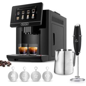 imageZulay Milk Frother Complete Set Coffee Gift ampamp Magia Super Automatic Coffee Espresso Machine  Frother Handheld Foam Maker for Lattes  Espresso Coffee Maker With Easy To Use 7 Touch Screen