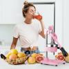 imageZulay Kitchen CastIron Orange Juice Squeezer  HeavyDuty EasytoClean Professional Citrus Juicer  Durable Stainless Steel Lemon Squeezer  Sturdy Manual Citrus Press ampamp Orange Squeezer PinkPink