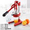imageZulay Kitchen CastIron Orange Juice Squeezer  HeavyDuty EasytoClean Professional Citrus Juicer  Durable Stainless Steel Lemon Squeezer  Sturdy Manual Citrus Press ampamp Orange Squeezer PinkRed