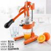 imageZulay Kitchen CastIron Orange Juice Squeezer  HeavyDuty EasytoClean Professional Citrus Juicer  Durable Stainless Steel Lemon Squeezer  Sturdy Manual Citrus Press ampamp Orange Squeezer PinkOrange