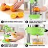 imageZulay Kitchen CastIron Orange Juice Squeezer  HeavyDuty EasytoClean Professional Citrus Juicer  Durable Stainless Steel Lemon Squeezer  Sturdy Manual Citrus Press ampamp Orange Squeezer PinkLight Green