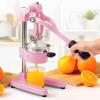 imageZulay Kitchen CastIron Orange Juice Squeezer  HeavyDuty EasytoClean Professional Citrus Juicer  Durable Stainless Steel Lemon Squeezer  Sturdy Manual Citrus Press ampamp Orange Squeezer PinkPink