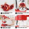 imageZulay Kitchen CastIron Orange Juice Squeezer  HeavyDuty EasytoClean Professional Citrus Juicer  Durable Stainless Steel Lemon Squeezer  Sturdy Manual Citrus Press ampamp Orange Squeezer PinkRed
