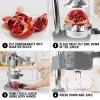 imageZulay Kitchen CastIron Orange Juice Squeezer  HeavyDuty EasytoClean Professional Citrus Juicer  Durable Stainless Steel Lemon Squeezer  Sturdy Manual Citrus Press ampamp Orange Squeezer PinkGray