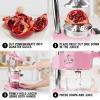 imageZulay Kitchen CastIron Orange Juice Squeezer  HeavyDuty EasytoClean Professional Citrus Juicer  Durable Stainless Steel Lemon Squeezer  Sturdy Manual Citrus Press ampamp Orange Squeezer PinkPink